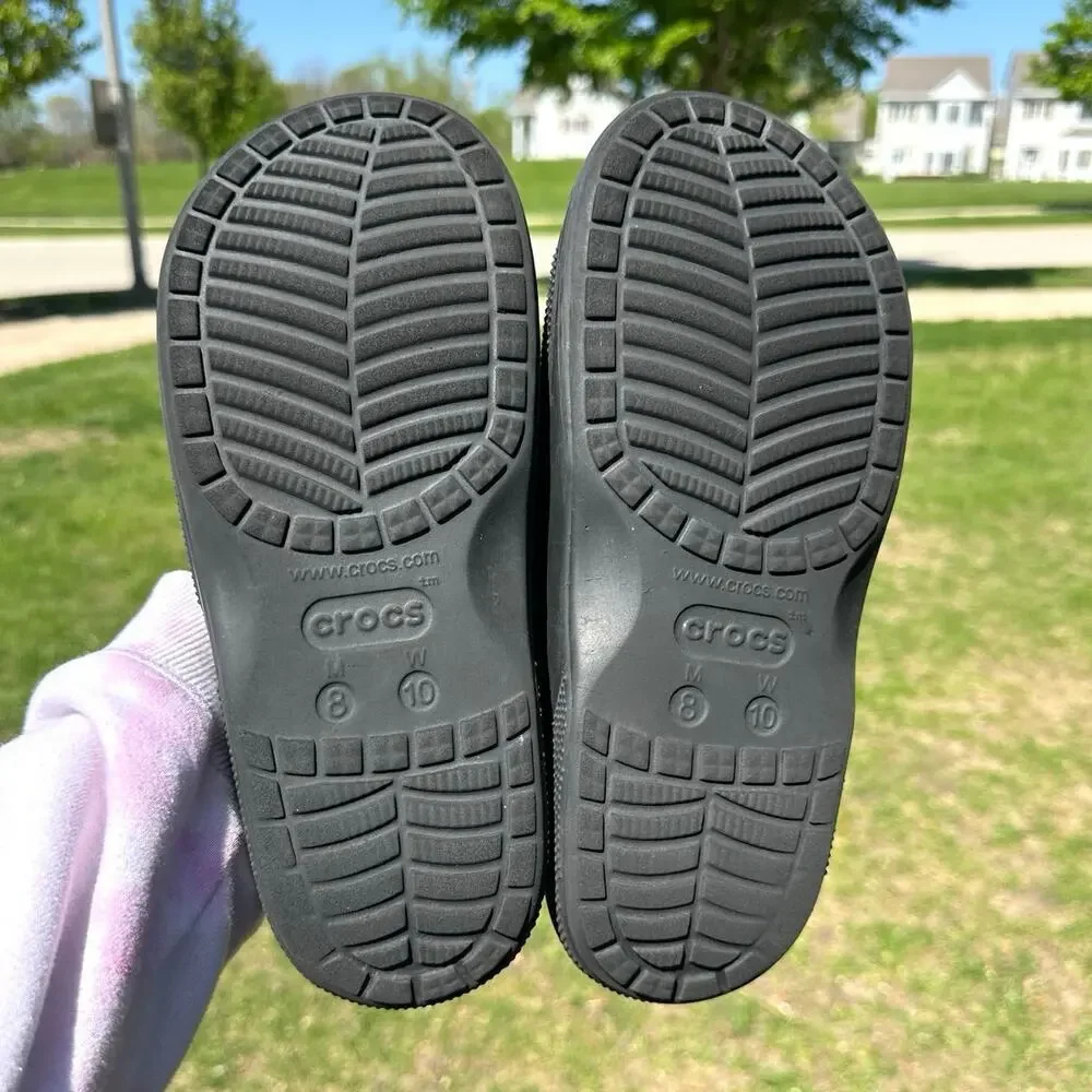 Crocs Unisex Baya II Adult Slides Size M8 W10 Black Sandals - Picture 10 of 17